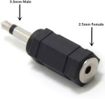 Букса AC-023 Mono 3.5mm Jack to 2.5mm socket