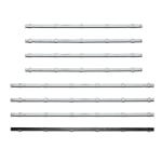Диодни ленти комплект 8 бр/pcs RF-AZ550E30-0501A-12 & RF-AZ550E30-0601B-12 с лепенки за прикрепване