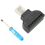 Букса PM-24267 RJ45 CAT5/6/7 TO 8 PIN SCREW TERMINAL