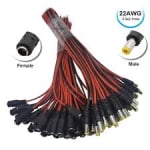 Кабел за адаптер с букса 5.5x2.1 mm 20cm CCTV  PC-001-C