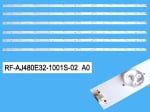 Диодни ленти комплект 6 бр/pcs RF-AJ480E32-1001S-02 A0 с лепенка за прикрепване