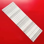 Диодни ленти комплект 10 бр/pcs LB-GM3030-GJ0D205510X5XD2 с лепенка за прикрепване