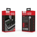 Разклонител 3 гнезда и 6 USB порта с ключ LDNIO SE3631 - 2м 2500W LDNIO SE3631 6 X USB Port 3 X 220V ports