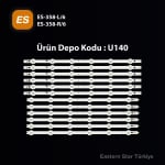 Диодни ленти комплект 12 бр/pcs 42\" ROW REV1.0 с лепенка за прикрепване