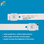 Диодни ленти комплект 3 бр/pc JS-D-JP42EU-082EC  E42EP/K1000 MCPCB  with glue tape