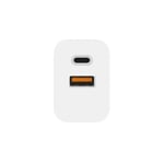 Адаптер 25W 2изх. PD(25W)+QC3.0(20W) SuperFast USB-C - Бял