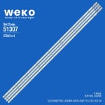 Диодни ленти комплект 4 бр/pc  SLED090907 REV1 AE4060B RUNTK4336TP  с лепенка за прикрепване