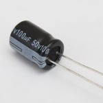 Кондензатор електр.100MF 50V  105\'C