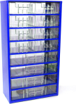 Чекмеджета за склад  стоманени  сини 16 pcs