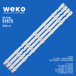 Диодни ленти комплект 4 бр/pcs 50\" ZM-HLF19 4C-LB5007-ZM02J8AN