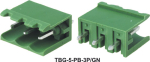 Pcb клема  с 3 пина TBG-5-PB-3P/GN
