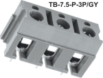 Pcb клема  с 3 пина TB-7.5-P-3P/GY