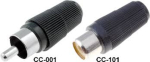 Конектор CC-003, RCA, мъжки бял