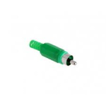 Конектор CC-005, RCA, мъжки зелен
