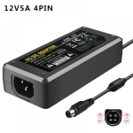 Зарядно захранване за устройства 220V-12V 5A букса 4 pin