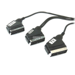 Аудио видео кабел SCART - SCART M (IN)+SCART M