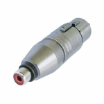 Букса RCAF:XLR3F 3-пинов XLR женски – RCA / phono жак