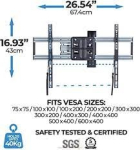 Стойка за телевизор 50-85\" B07QDZN8T8 Triple Arms Full Motion TV Wall Mount