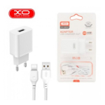 Адаптер XO-L99 2.4A. бързо зарядно с кабел USB - Type-C
