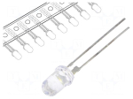 Светодиод 5mm бял топло N0W59L96