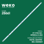 Диодна лента за хладилник BDL1 HT-PCB-561-B19001A-D-U04 VESTEL 32041901 BDL1 20200611