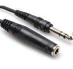 Кабел екраниран с накрайници терео жак мъжки 6.3 mm - 6.3 mm женски 5 m