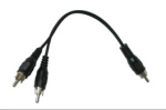 КАБЕЛ 1RCA-2RCA мъжки 1.5м