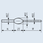Fotodiode AL103A АЛ103А 950nm 1mW / 50mA