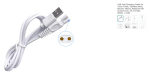 Кабел  USB кабел за зареждане за самобръсначки 5v бял