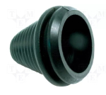 SR1709-22 Grommet; stepped; PVC; black; Øcable: 10÷22mm; t: 3mm