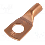 OCZ-010/8 Tip: ring tube; M8; 10mm2; crimped; for cable; L: 23.5mm; copper Manufacturer part number:E11KM-01010102500